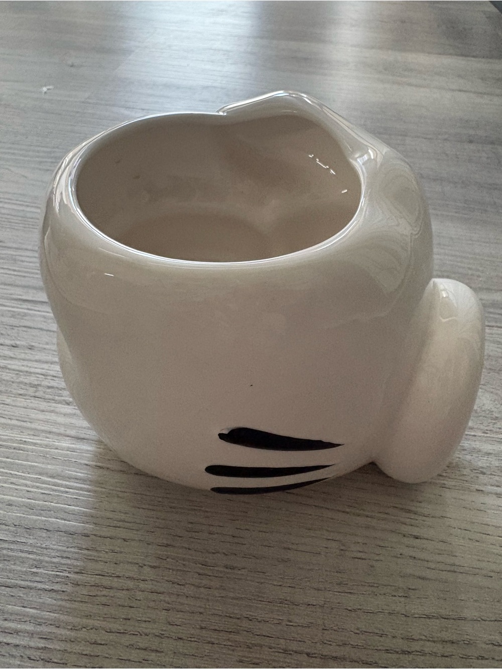 Vintage Disney Mickey Mouse Ceramic Glove Fist Pencil Holder